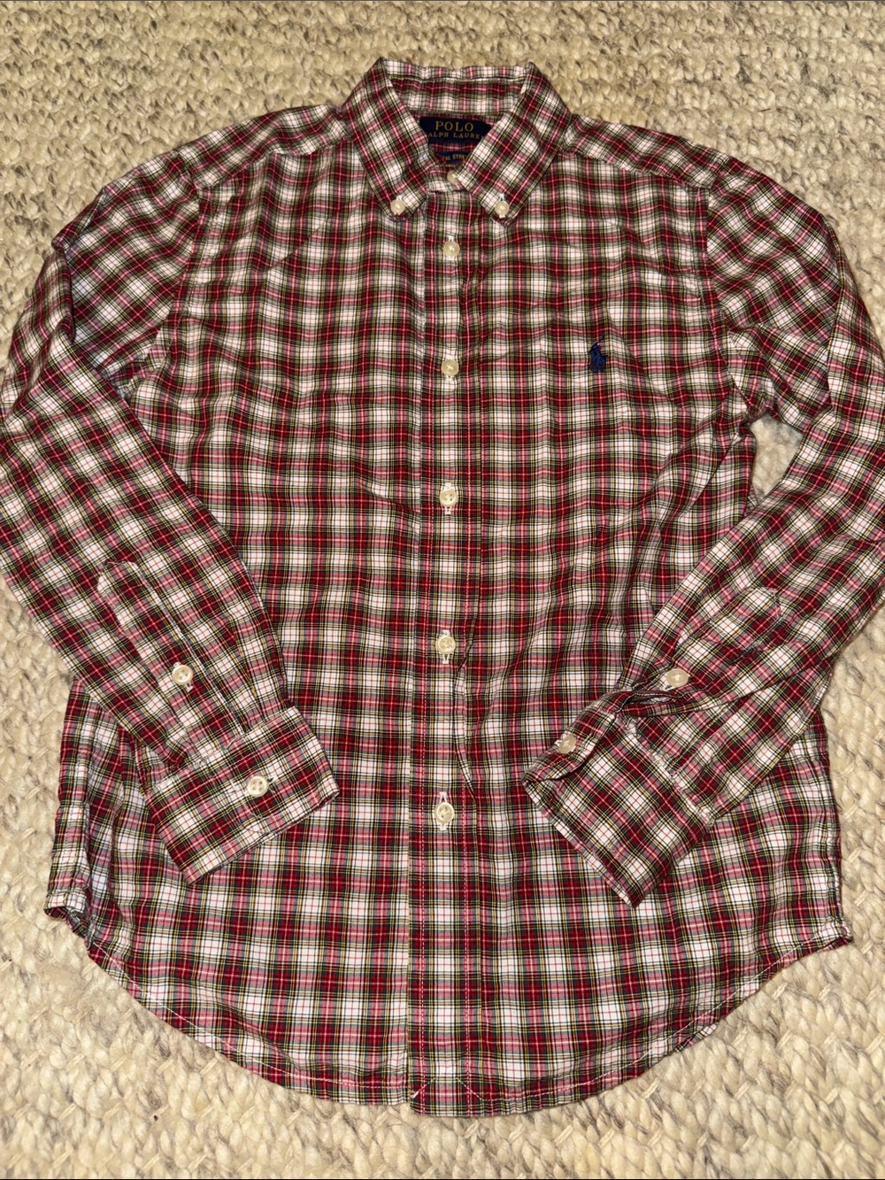 Polo Ralph Lauren Boys Button Down
Size 7
Worn Once- like New!